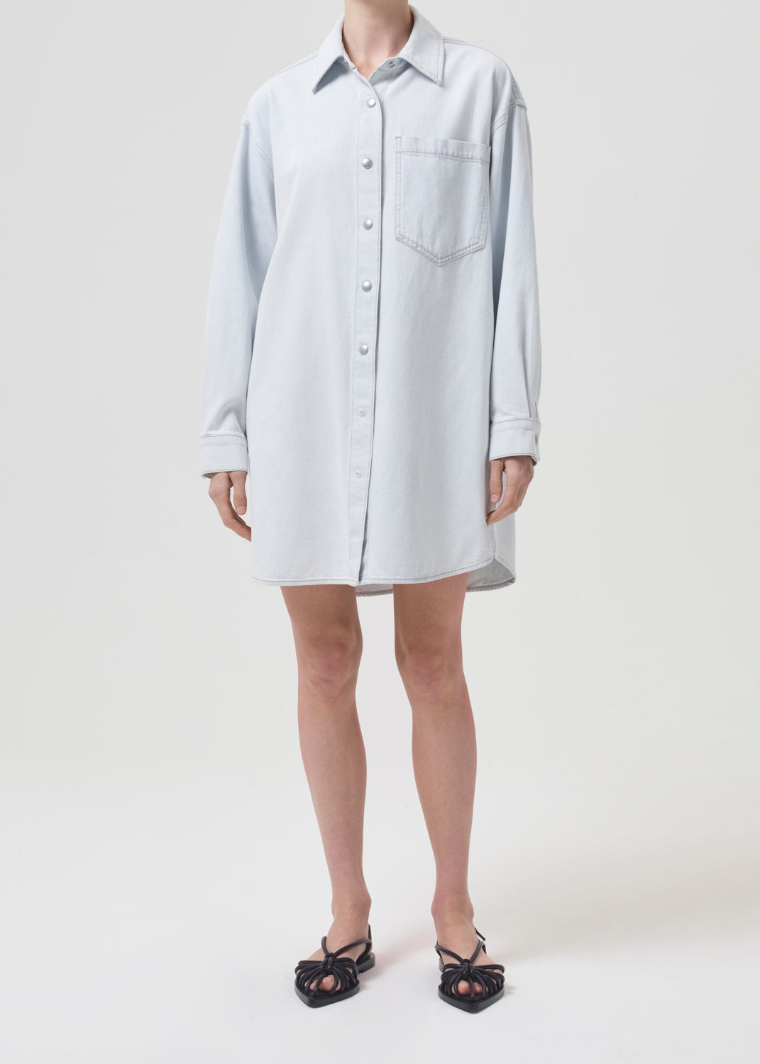 MAZIE DENIM SHIRT DRESS